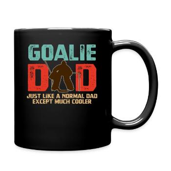 Joueur de hockey sur glace Gardien Papa Cadeaux pour la fête des pères - Mug uni - noir - Droite