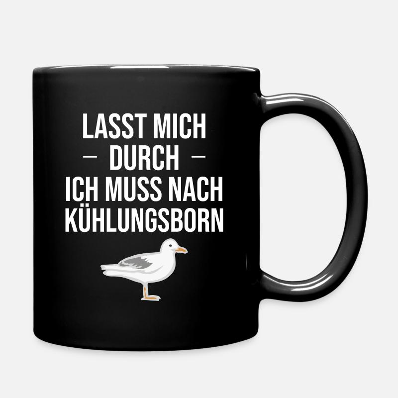Kühlungsborn Tshirt - Tasse einfarbig - Schwarz