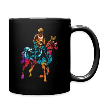 Cadeau d'équitation d'endurance - Mug uni - noir - Droite