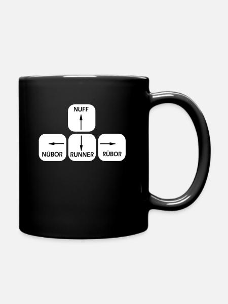 Tastatur Sächsisch - Tasse einfarbig - Schwarz
