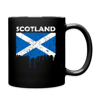 Scotland flag - Full Colour Mug - black - Right