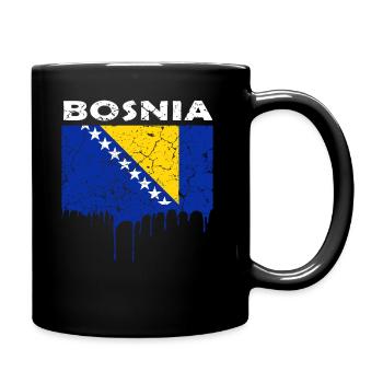Bosnia flag - Full Colour Mug - black - Right