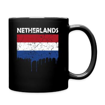 Drapeau néerlandais - Mug uni - noir - Droite