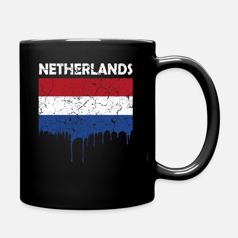 Drapeau néerlandais - Mug uni - noir