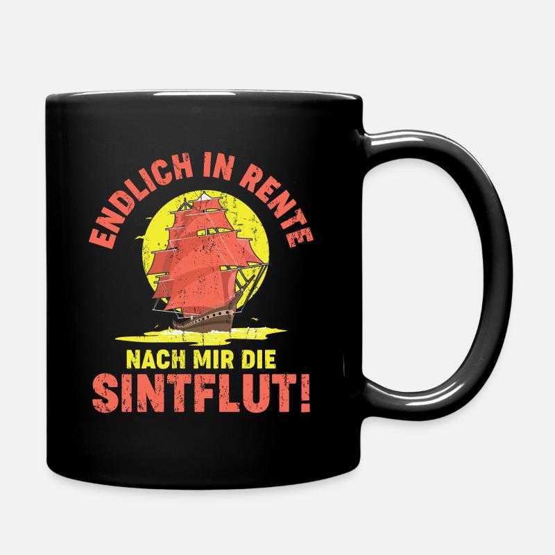 ENDLICH IN RENTE - Tasse einfarbig - Schwarz