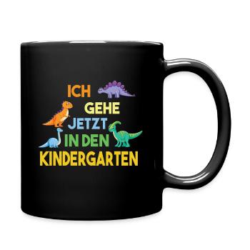 Der Kindergarten - Tasse einfarbig - Schwarz - Rechts