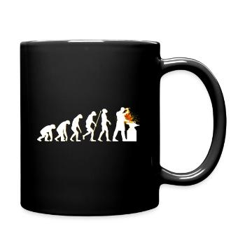Farrier Evolution blacksmith gift - Full Colour Mug - black - Right