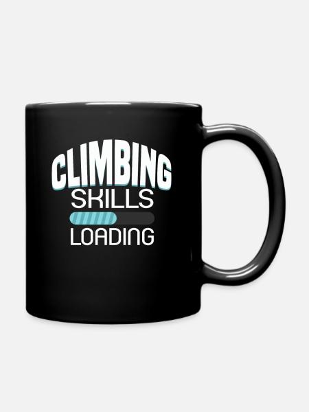 climbing skills loading - Tasse einfarbig - Schwarz