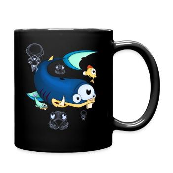 Marine world - Full Colour Mug - black - Right