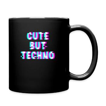 Techno - Mug uni - noir - Droite