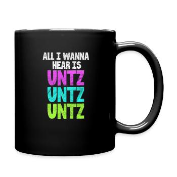 Techno Rave Raver House Electro Festival gift - Full Colour Mug - black - Right