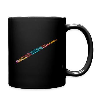 Western concert flutes gift - Full Colour Mug - black - Right
