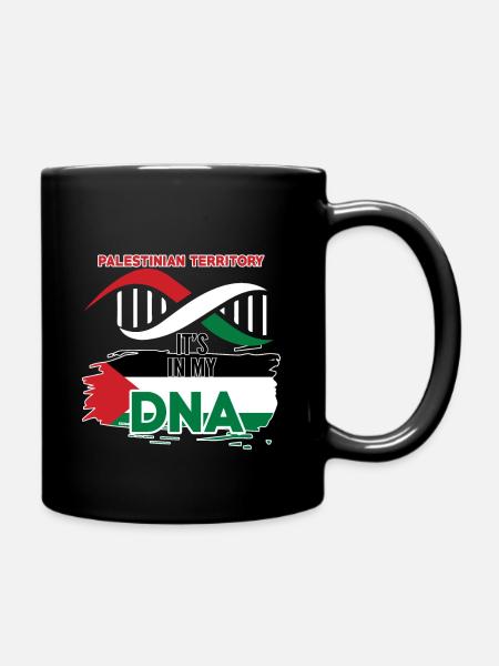 Palestinian territory is in my DNA - Full Colour Mug - black