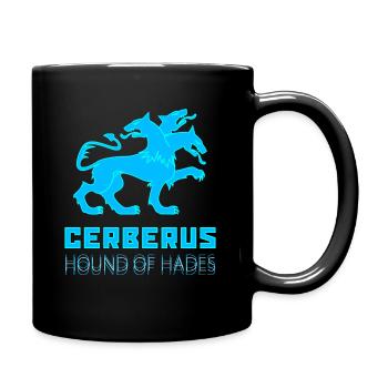 ANCIENT GREEK MYTHOLOGY - CERBERUS HOUND OF HADES - Full Colour Mug - black - Right