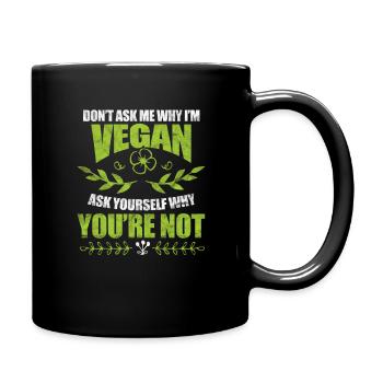Vegan Vegan Vegan Vegetarian Veggie Gift - Mug uni - noir - Droite