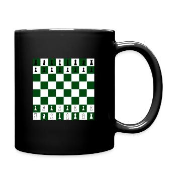 Échecs jeu d'échecs échiquier - Mug uni - noir - Droite