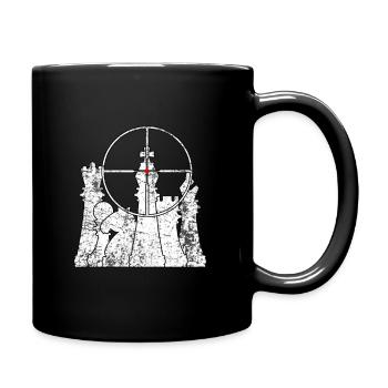 Chess scoring tournament king - Full Colour Mug - black - Right