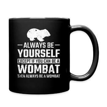Wombats wombat - Full Colour Mug - black - Right