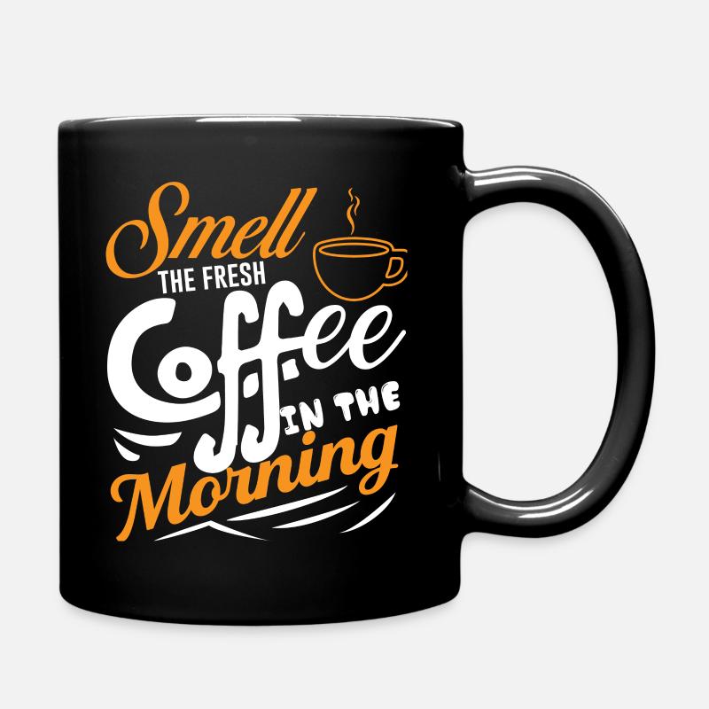 Coffee Coffee Cup Fresh caffeine work mug - Full Colour Mug - black