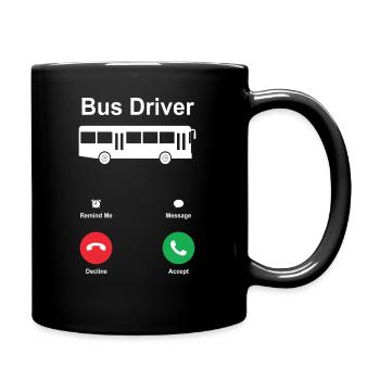 conducteur - Mug uni - noir - Droite