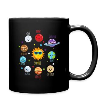 Solar system - Full Colour Mug - black - Right