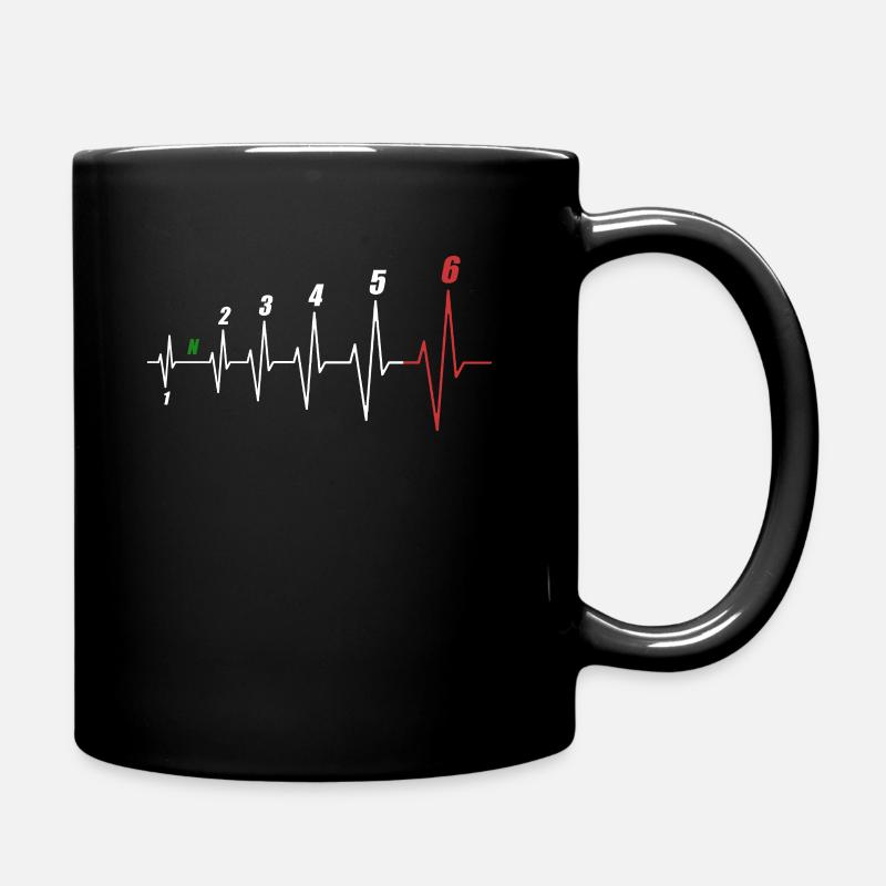 Battement de coeur de motards - Mug uni - noir