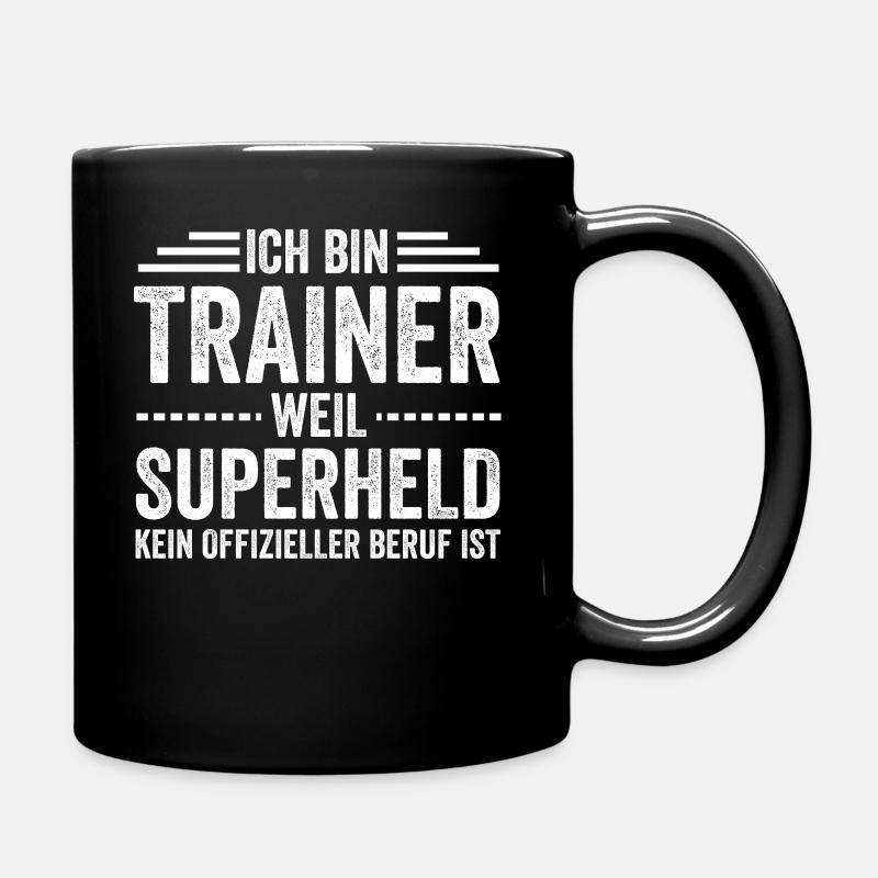 Fußball Trainer - Tasse einfarbig - Schwarz