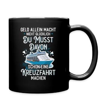 Kreuzfahrt - Tasse einfarbig - Schwarz - Rechts