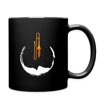Trombone Moonlight - Full Colour Mug - black - Right