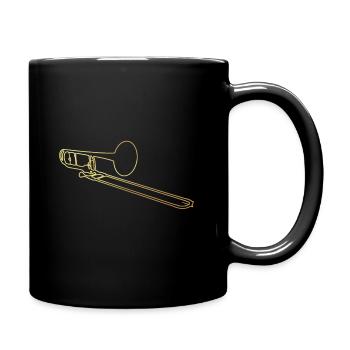 Trombone trombone - Mug uni - noir - Droite
