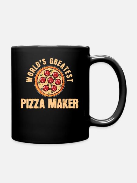 pizzaiolo - Mug uni - noir