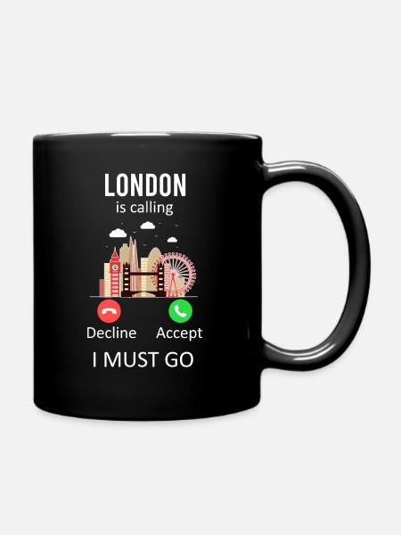 London - Full Colour Mug - black