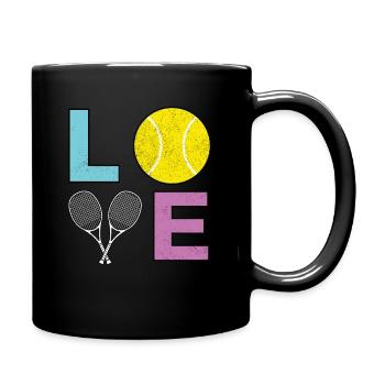 Love Tennis - Conception de joueur de tennis - Mug uni - noir - Droite