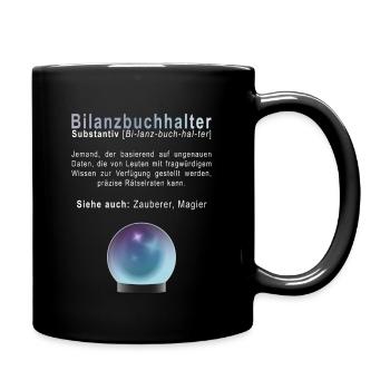 Bilanzbuchhalter - Tasse einfarbig - Schwarz - Rechts