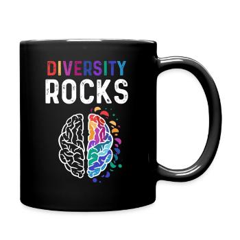 Autismus - Tasse einfarbig - Schwarz - Rechts