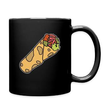Lahmacun Kebab Dürüm Doner Falafel Taco Wrap - Mug uni - noir - Droite