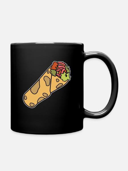Lahmacun Kebab Dürüm Doner Falafel Taco Wrap - Mug uni - noir
