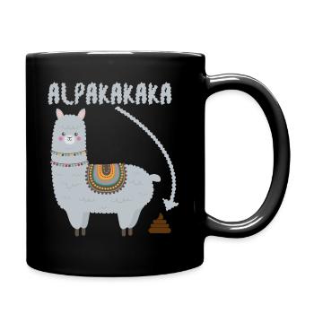 LAMA ALPAKA - Tasse einfarbig - Schwarz - Rechts