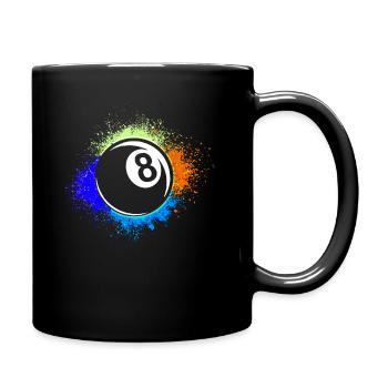 Billard - Tasse einfarbig - Schwarz - Rechts