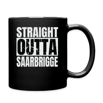 Saarland Saarbrigge Saarbrigger Saar - Tasse einfarbig - Schwarz - Rechts