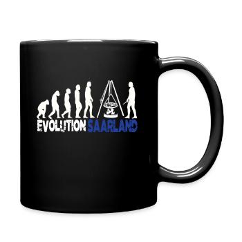 Saarland Evolution Saarland Saarländer - Tasse einfarbig - Schwarz - Rechts