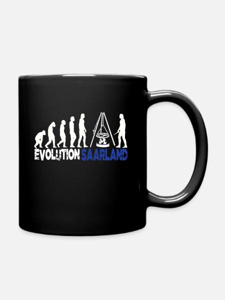 Saarland Evolution Saarland Saarländer - Tasse einfarbig - Schwarz