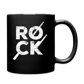 Rock rocker drums batteur - Mug uni - noir - Droite