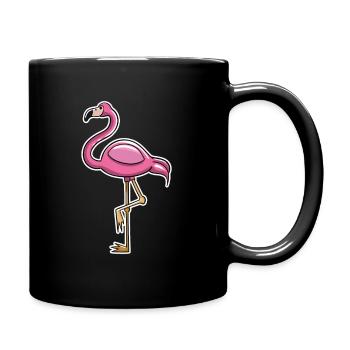 Flamant - Mug uni - noir - Droite