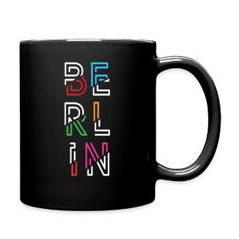 Berlin - Tasse einfarbig - Schwarz - Rechts