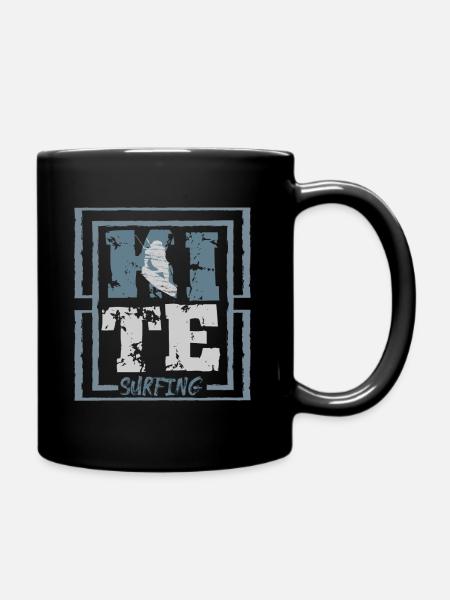 Cadeau de surf kitesurf kitesurf - Mug uni - noir