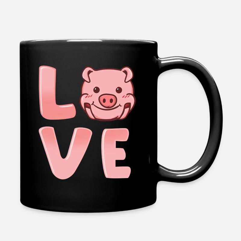 Pig Pig Pig - Mug uni - noir