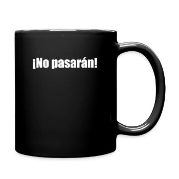 No Pasaran democracy demonstration women's rights - Full Colour Mug - black - Right