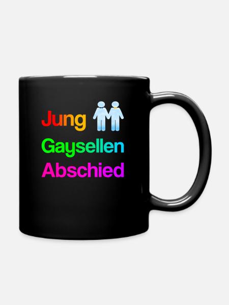 Jung Gaysellen Abschied | Junggaysellenabschied - Tasse einfarbig - Schwarz