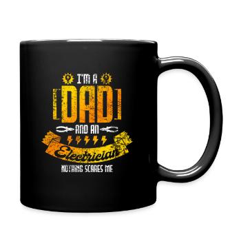 Electrician father - Full Colour Mug - black - Right